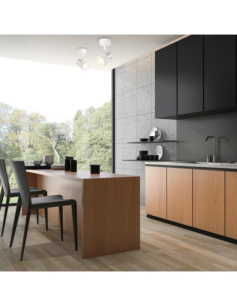 Adjustable ceiling lamps - spots - Milagro Spot Cino 1xGU10 White + Chrome ML9944 - product kolory-swiatla.pl 3