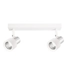 Adjustable ceiling lamps - spots - Milagro Cino Ceiling Lamp 2xGU10 White + Chrome ML9946 - product 1