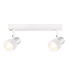 Adjustable ceiling lamps - spots - Milagro Cino Ceiling Lamp 2xGU10 White + Chrome ML9946 - product 2