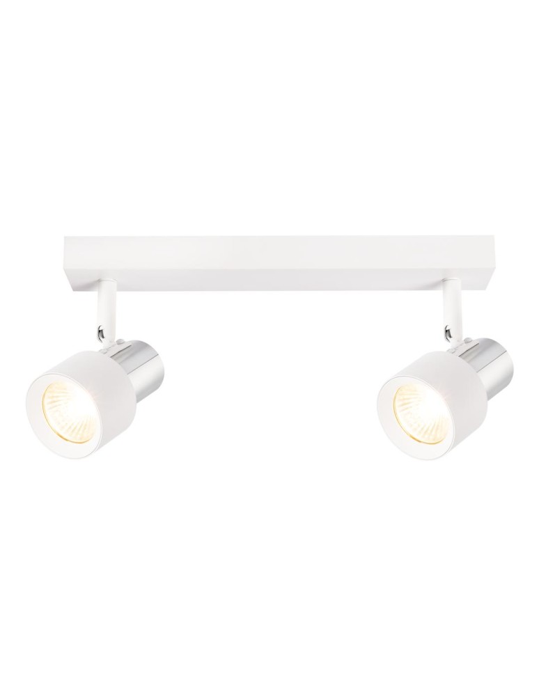 Adjustable ceiling lamps - spots - Milagro Cino Ceiling Lamp 2xGU10 White + Chrome ML9946 - product kolory-swiatla.pl 2