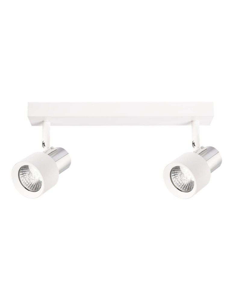 Adjustable ceiling lamps - spots - Milagro Cino Ceiling Lamp 2xGU10 White + Chrome ML9946 - product kolory-swiatla.pl 5