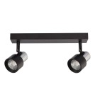 Adjustable ceiling lamps - spots - Milagro Cino Ceiling Lamp 2xGU10 Black + Chrome ML9947 - product 1