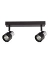 Milagro Cino Ceiling Lamp 2xGU10 Black + Chrome ML9947
