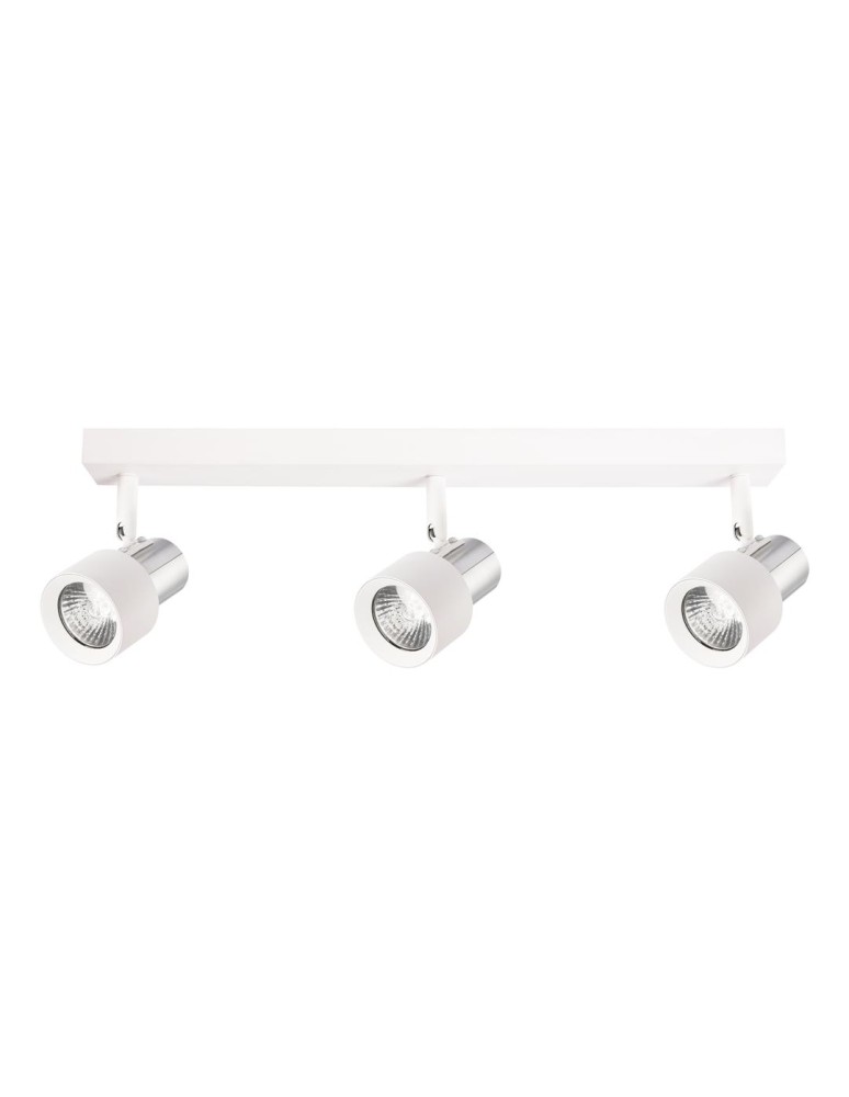 Adjustable ceiling lamps - spots - Milagro Cino Ceiling Lamp 3xGU10 White + Chrome ML9948 - product kolory-swiatla.pl 1