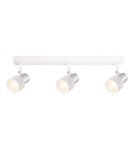 Adjustable ceiling lamps - spots - Milagro Cino Ceiling Lamp 3xGU10 White + Chrome ML9948 - product 2