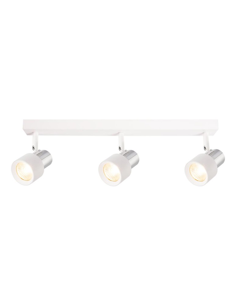 Adjustable ceiling lamps - spots - Milagro Cino Ceiling Lamp 3xGU10 White + Chrome ML9948 - product kolory-swiatla.pl 2