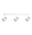 Adjustable ceiling lamps - spots - Milagro Cino Ceiling Lamp 3xGU10 White + Chrome ML9948 - product 5