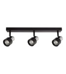 Adjustable ceiling lamps - spots - Milagro Cino Ceiling Lamp 3xGU10 Black + Chrome ML9949 - product 1