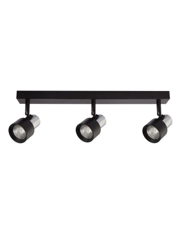 Milagro Cino Ceiling Lamp 3xGU10 Black + Chrome ML9949