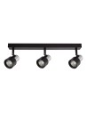 Milagro Cino Ceiling Lamp 3xGU10 Black + Chrome ML9949