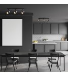 Adjustable ceiling lamps - spots - Milagro Cino Ceiling Lamp 3xGU10 Black + Chrome ML9949 - product 3