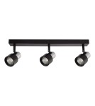 Adjustable ceiling lamps - spots - Milagro Cino Ceiling Lamp 3xGU10 Black + Chrome ML9949 - product 5