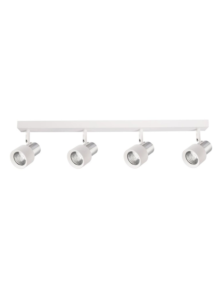 Adjustable ceiling lamps - spots - Milagro Cino Ceiling Lamp 4xGU10 White + Chrome ML9950 - product kolory-swiatla.pl 1