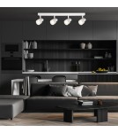 Adjustable ceiling lamps - spots - Milagro Cino Ceiling Lamp 4xGU10 White + Chrome ML9950 - product 3