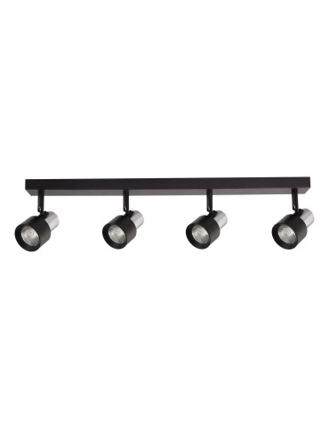 Milagro Cino Ceiling Lamp 4xGU10 Black + Chrome ML9951