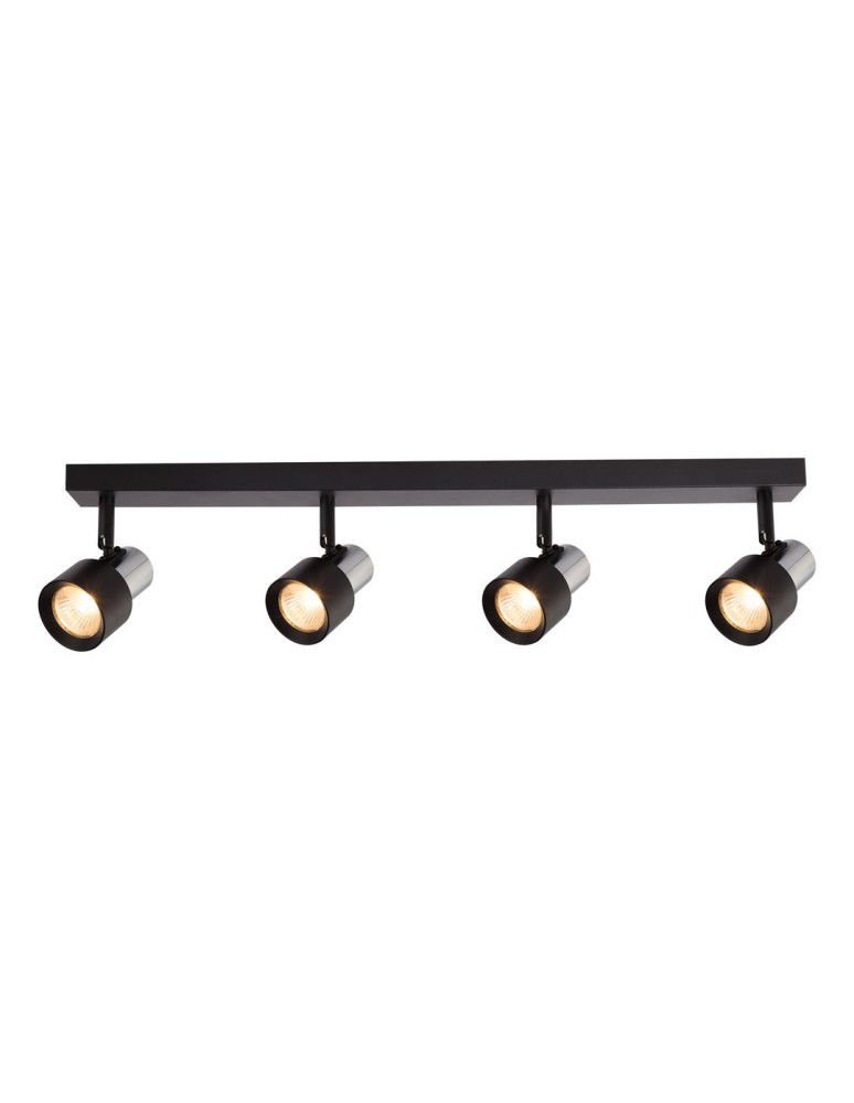 Adjustable ceiling lamps - spots - Milagro Cino Ceiling Lamp 4xGU10 Black + Chrome ML9951 - product kolory-swiatla.pl 2