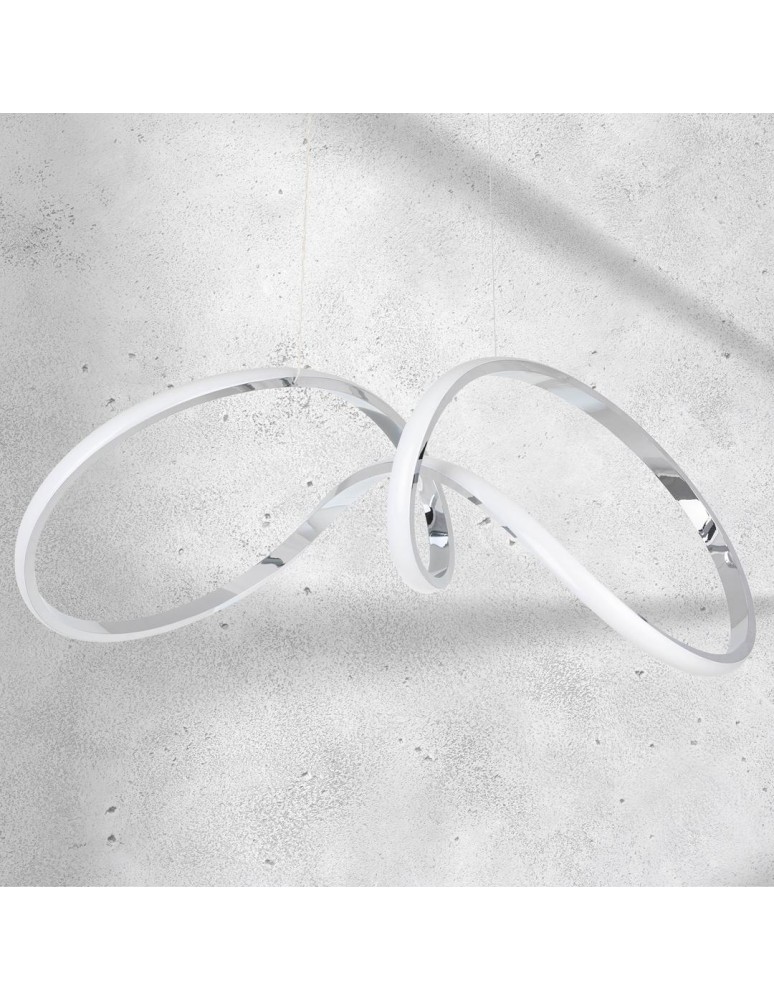 LED pendant lamps - Milagro TESORO CHROME 48W LED pendant lamp ML7952 - product kolory-swiatla.pl 3