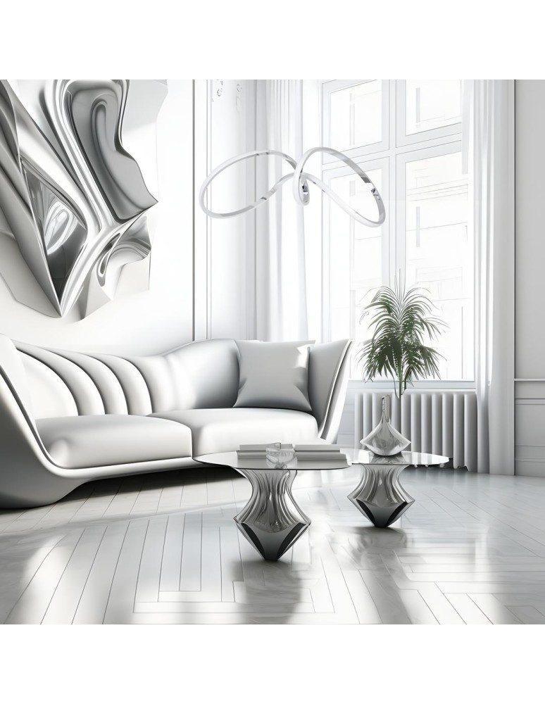 LED pendant lamps - Milagro TESORO CHROME 48W LED pendant lamp ML7952 - product kolory-swiatla.pl 5