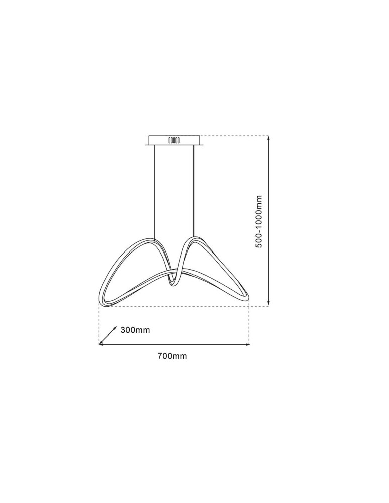 LED pendant lamps - Milagro TESORO CHROME 48W LED pendant lamp ML7952 - product kolory-swiatla.pl 7