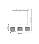 Triple pendant lamps - Milagro LUMI 3xG9 pendant lamp ML9748 - product 6