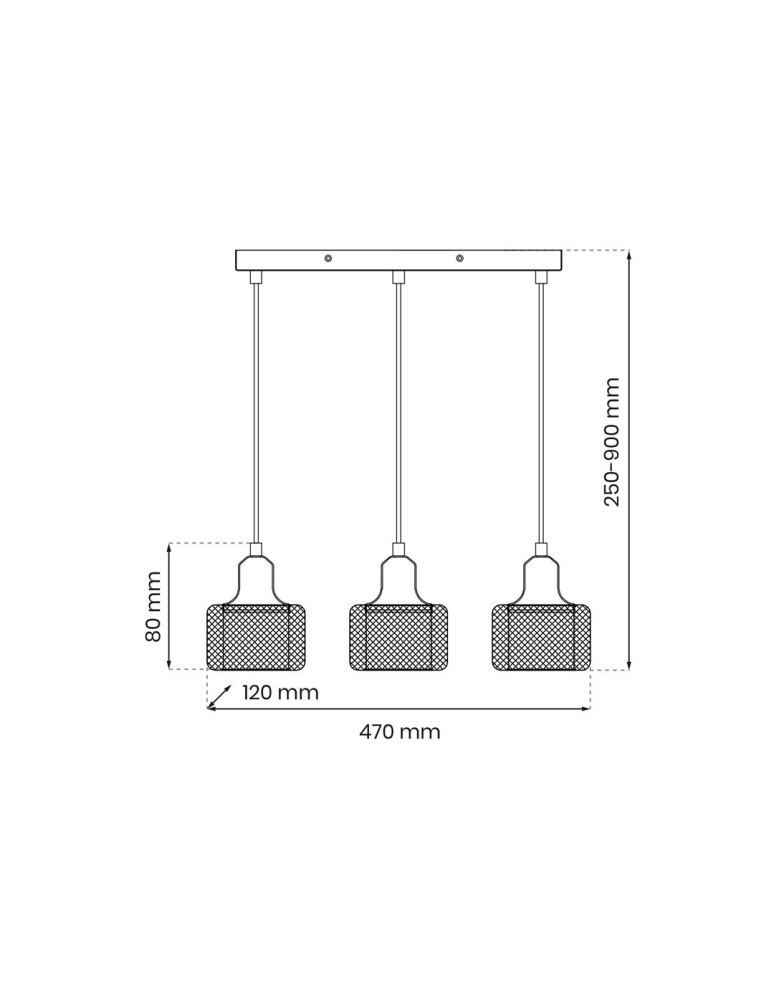 Triple pendant lamps - Milagro LUMI 3xG9 pendant lamp ML9748 - product kolory-swiatla.pl 6