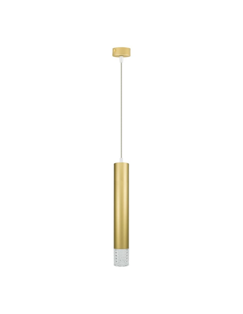 Single pendant lamps - Milagro TUBI GOLD 1xGU10 pendant lamp ML8876 - product kolory-swiatla.pl 1