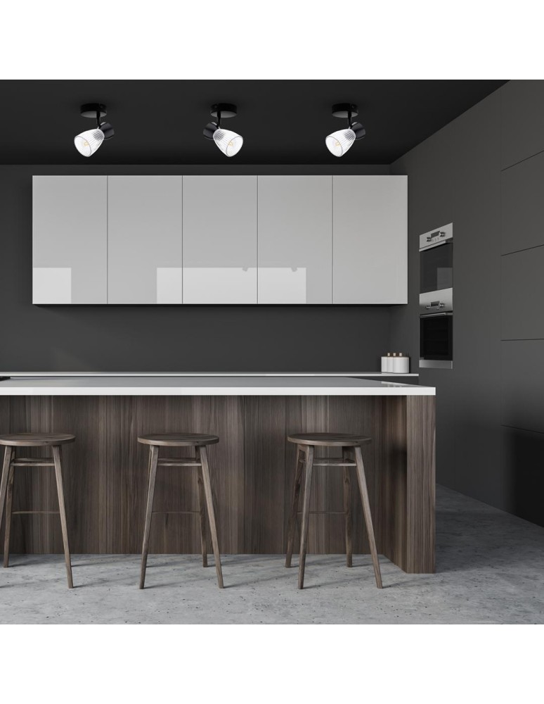 Adjustable ceiling lamps - spots - Milagro Wall lamp BEST BLACK 1xE14 ML9970 - product kolory-swiatla.pl 6