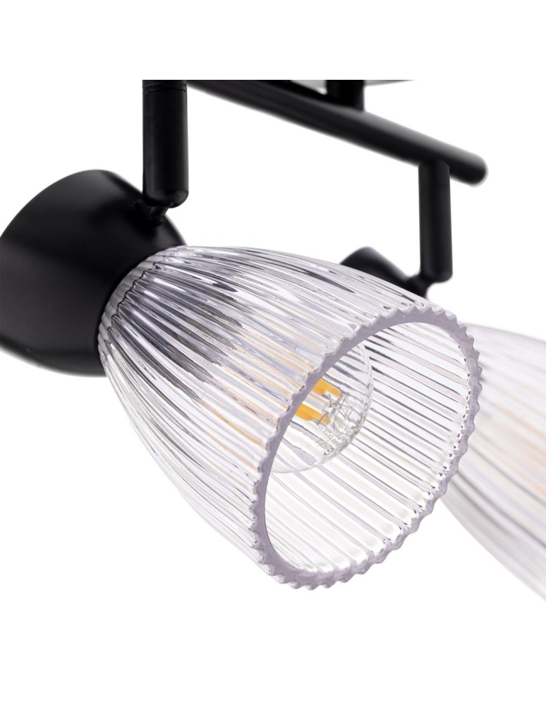 Adjustable ceiling lamps - spots - Milagro BEST BLACK 2xE14 ceiling lamp ML9971 - product kolory-swiatla.pl 3