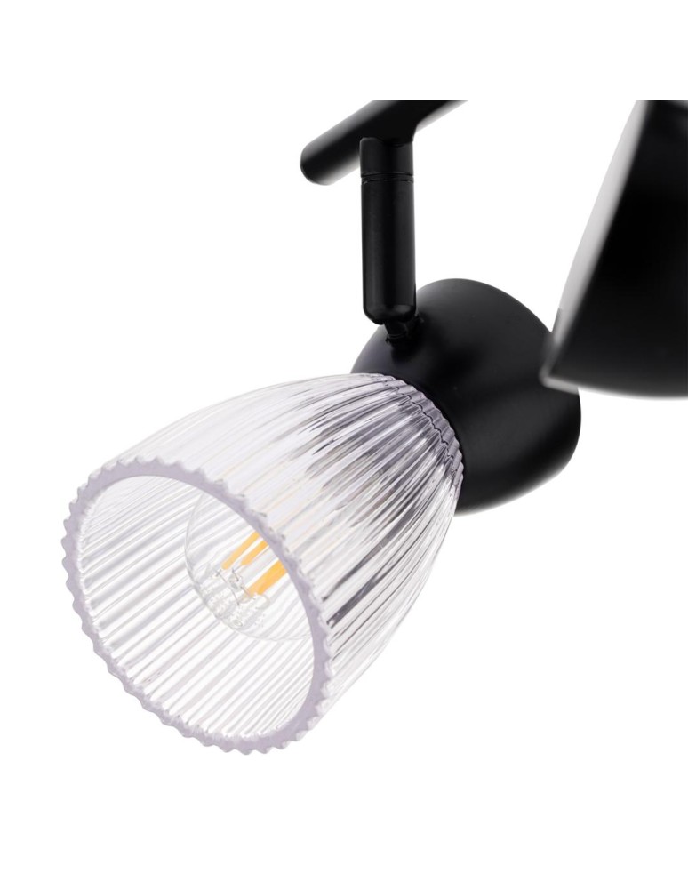 Adjustable ceiling lamps - spots - Milagro BEST BLACK 2xE14 ceiling lamp ML9971 - product kolory-swiatla.pl 4