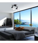 Adjustable ceiling lamps - spots - Milagro BEST BLACK 2xE14 ceiling lamp ML9971 - product 5