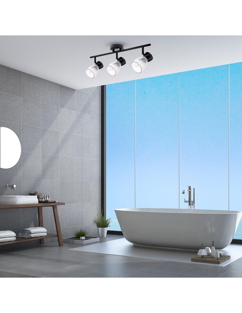 Adjustable ceiling lamps - spots - Milagro BEST BLACK 3xE14 ceiling lamp ML9972 - product kolory-swiatla.pl 6