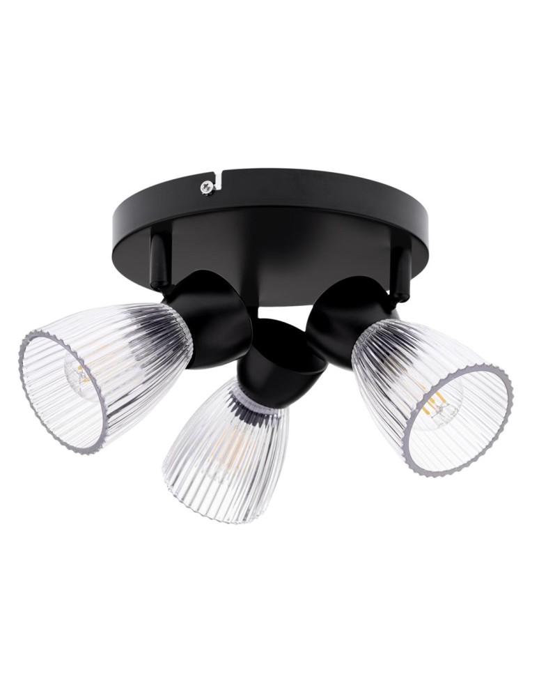 Adjustable ceiling lamps - spots - Milagro BEST BLACK 3xE14 (round) ceiling lamp ML9973 - product kolory-swiatla.pl 1