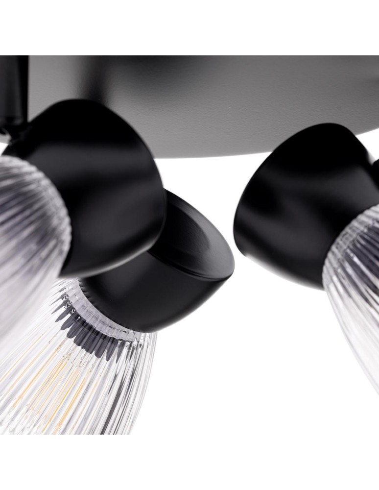 Adjustable ceiling lamps - spots - Milagro BEST BLACK 3xE14 (round) ceiling lamp ML9973 - product kolory-swiatla.pl 3