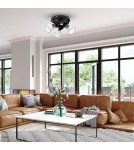 Adjustable ceiling lamps - spots - Milagro BEST BLACK 3xE14 (round) ceiling lamp ML9973 - product 5