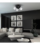 Adjustable ceiling lamps - spots - Milagro BEST BLACK 3xE14 (round) ceiling lamp ML9973 - product 6