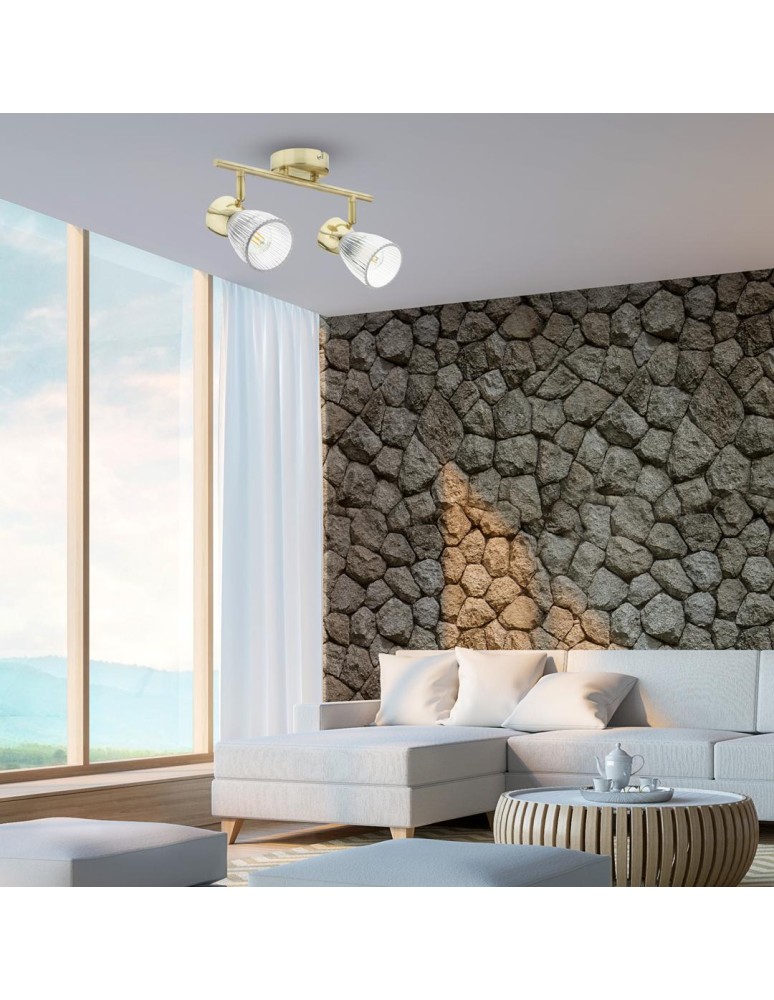 Adjustable ceiling lamps - spots - Milagro BEST GOLD 2xE14 ML9975 ceiling lamp. - product kolory-swiatla.pl 5