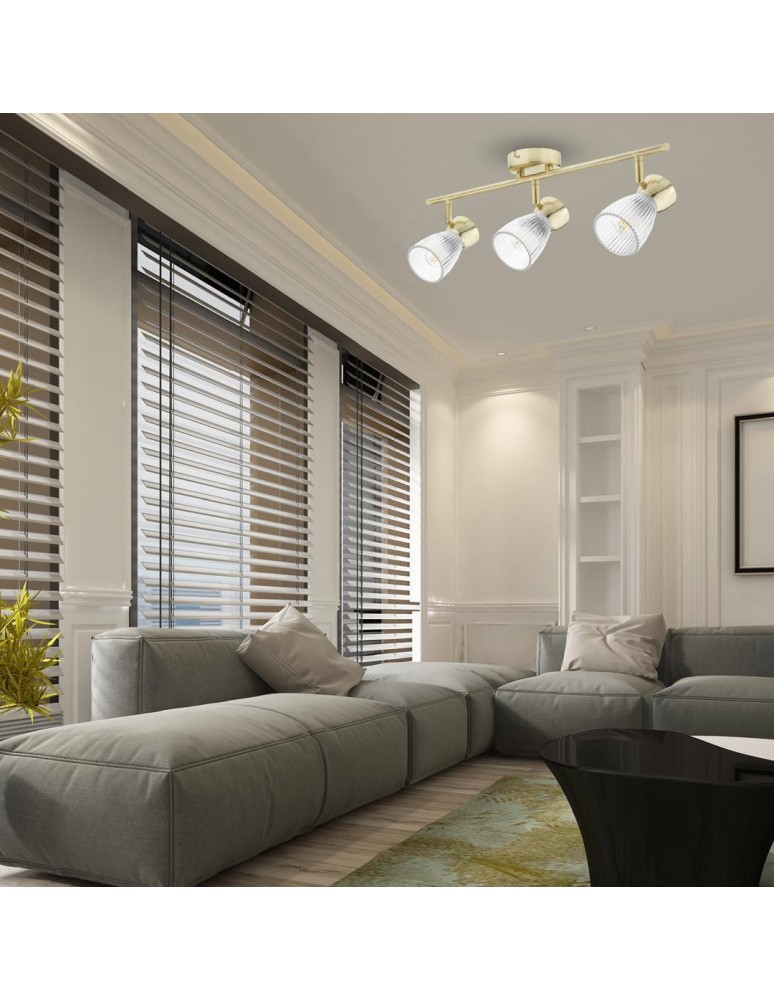 Adjustable ceiling lamps - spots - Milagro BEST GOLD 3xE14 ML9976 ceiling lamp. - product kolory-swiatla.pl 5