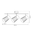 Adjustable ceiling lamps - spots - Milagro BEST GOLD 3xE14 ML9976 ceiling lamp. - product 7