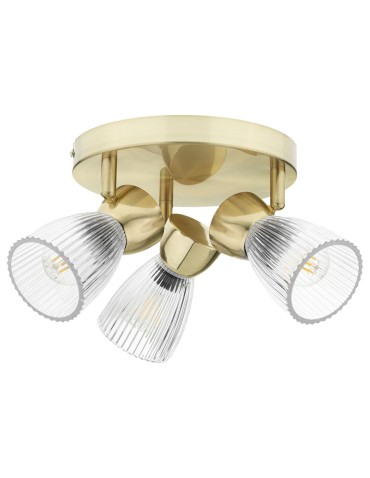 Milagro BEST GOLD 3xE14 (round) ceiling lamp ML9977