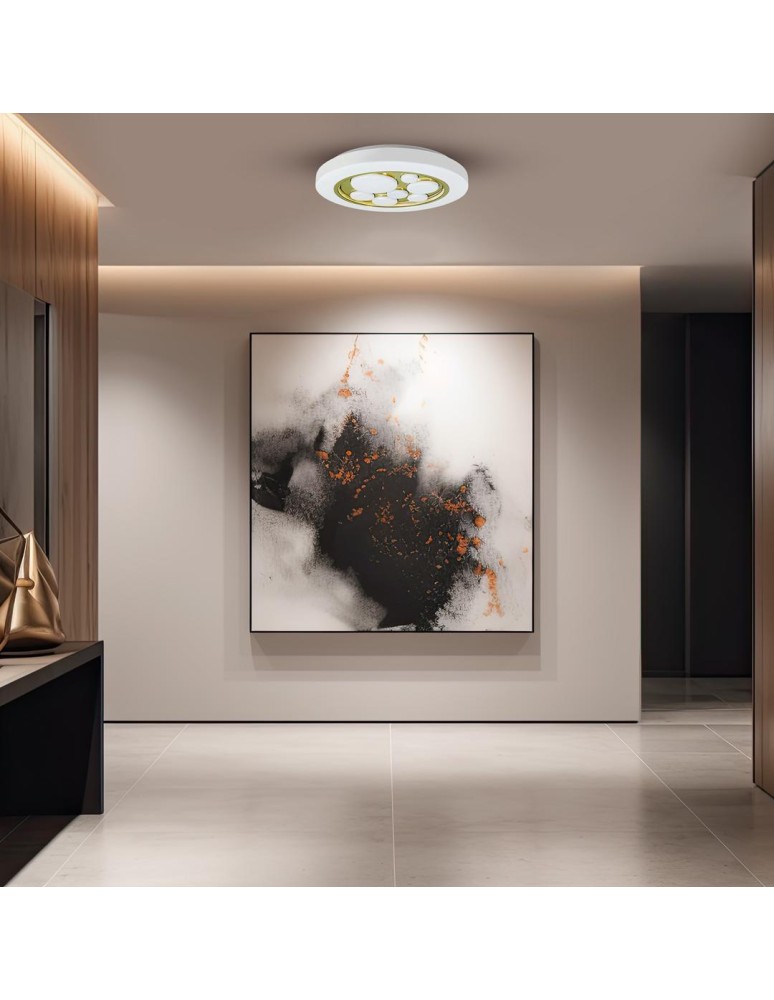 Plafonds with remote control - Milagro Plafond BUBBLES GOLD 30W Ø390 mm ML8128 - product kolory-swiatla.pl 6