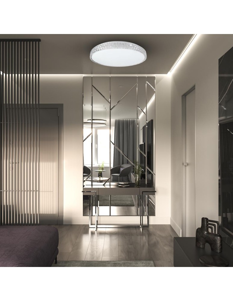 Ceiling lamps with crystals - Milagro Plafondier SHINY CLEAR 34W Ø490 mm ML8499 - product kolory-swiatla.pl 2