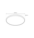 Plafonds with remote control - Milagro Plafondier RINGO RGB 36W Ø390 mm ML9965 - product 7