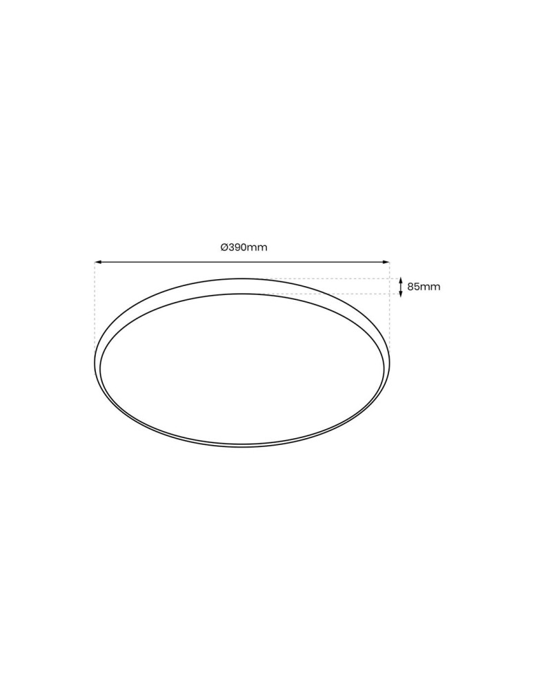 Plafonds with remote control - Milagro Plafondier RINGO RGB 36W Ø390 mm ML9965 - product kolory-swiatla.pl 7