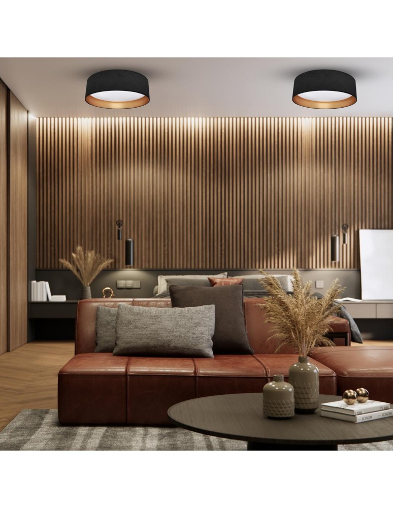 LED ceiling lamps - Milagro Plafondier RONDO BLACK 18W LED ML7070 - product kolory-swiatla.pl 3