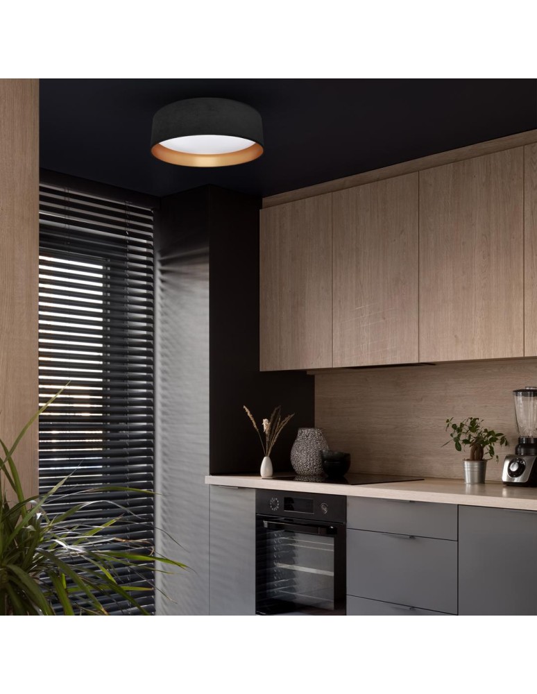 LED ceiling lamps - Milagro Plafondier RONDO BLACK 18W LED ML7070 - product kolory-swiatla.pl 4