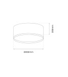 LED ceiling lamps - Milagro Plafondier RONDO BLACK 18W LED ML7070 - product 5