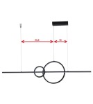 Pendant lamps over desk - Azzardo SARA 3-STEP DIMM BK Pendant Dimmable 3-Stage Plain Wall Switch AZ5259 - product 3