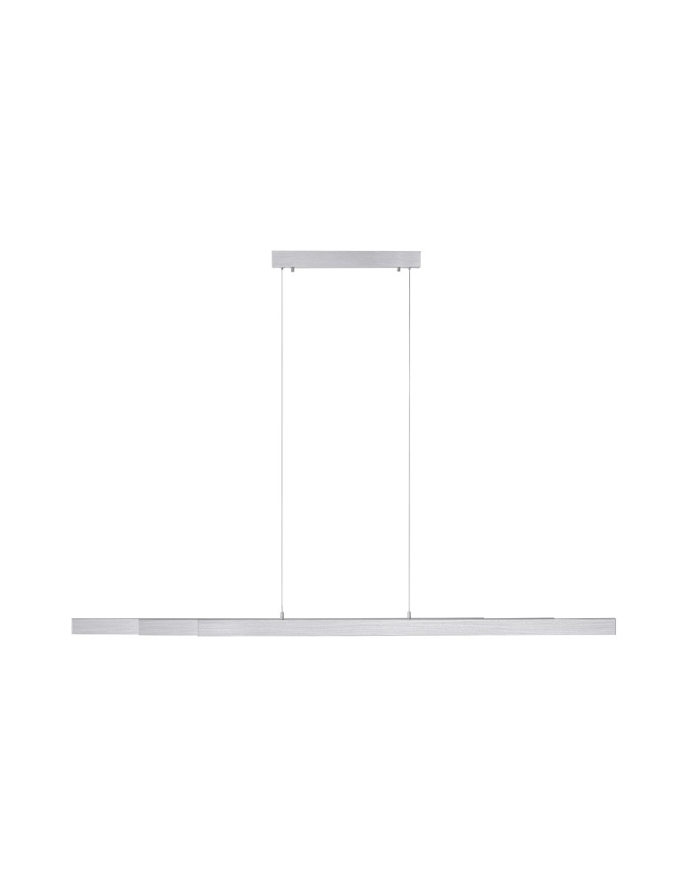 Pendant lamps over desk - Leuchten Direkt Luzi Extension Pendant Lamp 100-180cm Over Table Aluminum 11660-95 - product kolory-swiatla.pl 1