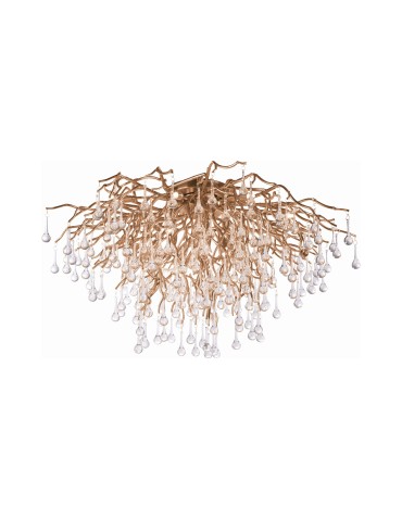 Paul Neuhaus Icicle Ceiling Lamp Old Brass 8092-11