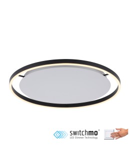 Leuchten Direkt Ritus 58cm Ceiling 3 Stage Dimmable Plain Wall Switch Anthracite 15392-13